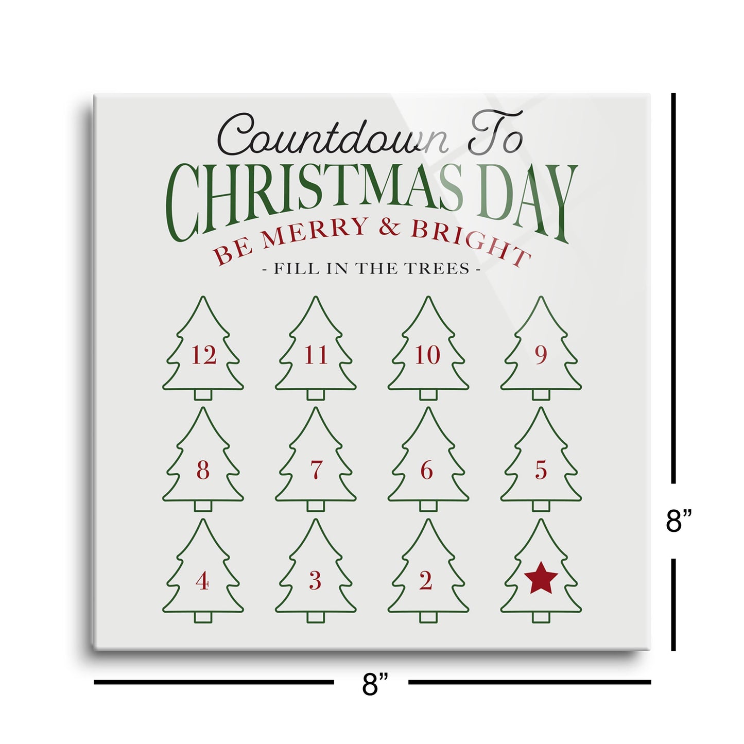 Countdown to Christmas Day Trees | 8x8