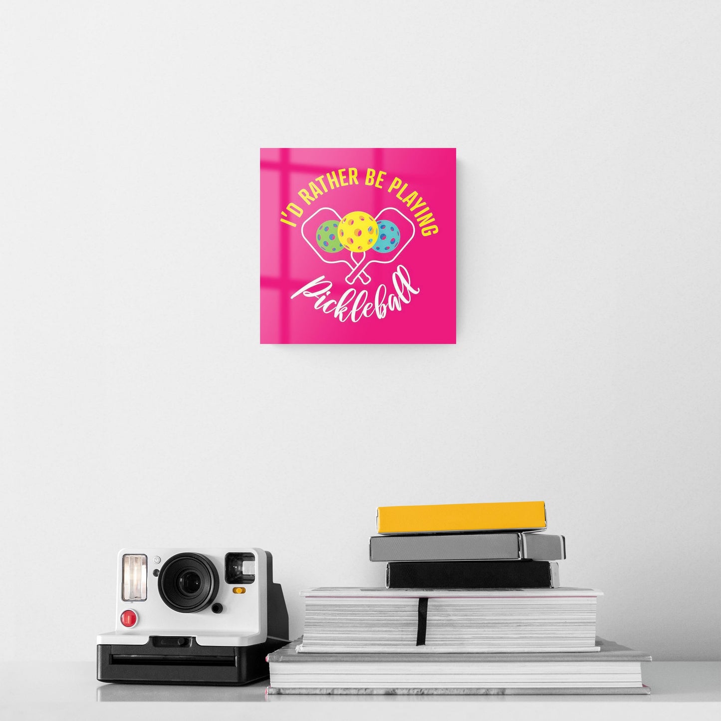 Neon Pickleball I'd Rather Be Playing Pickleball | 8x8
