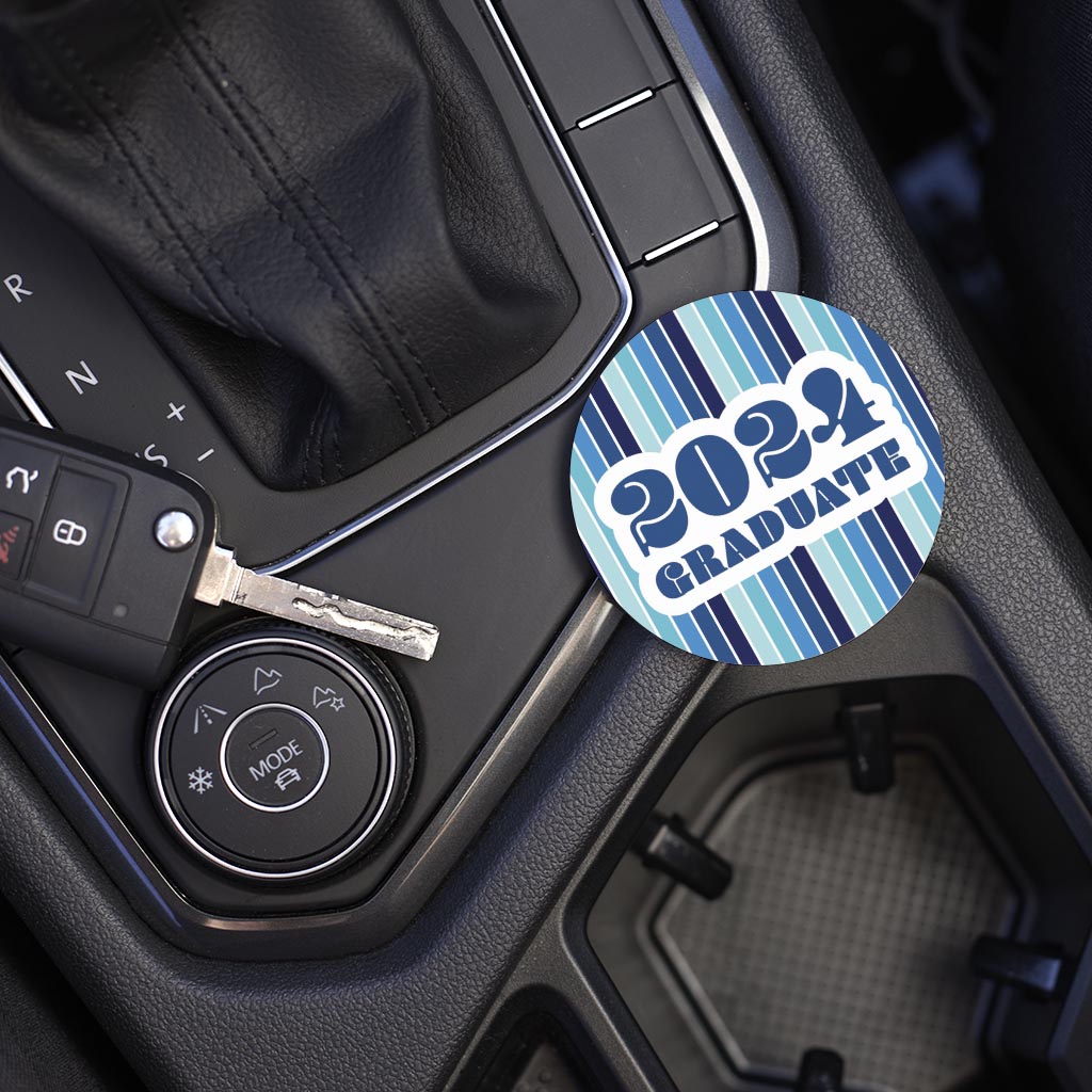 Graduation 2024 Graduate Navy Stripe | 2.65x2.65