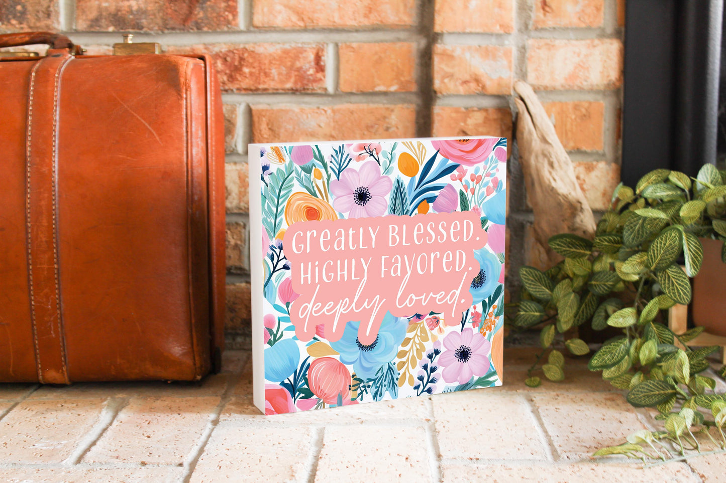 Floral Spring Deeply Loved | 10x10