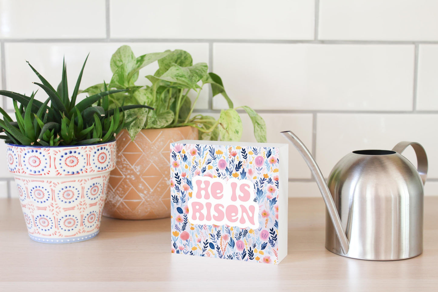 Spring Pastel He Is Risen | 5x5