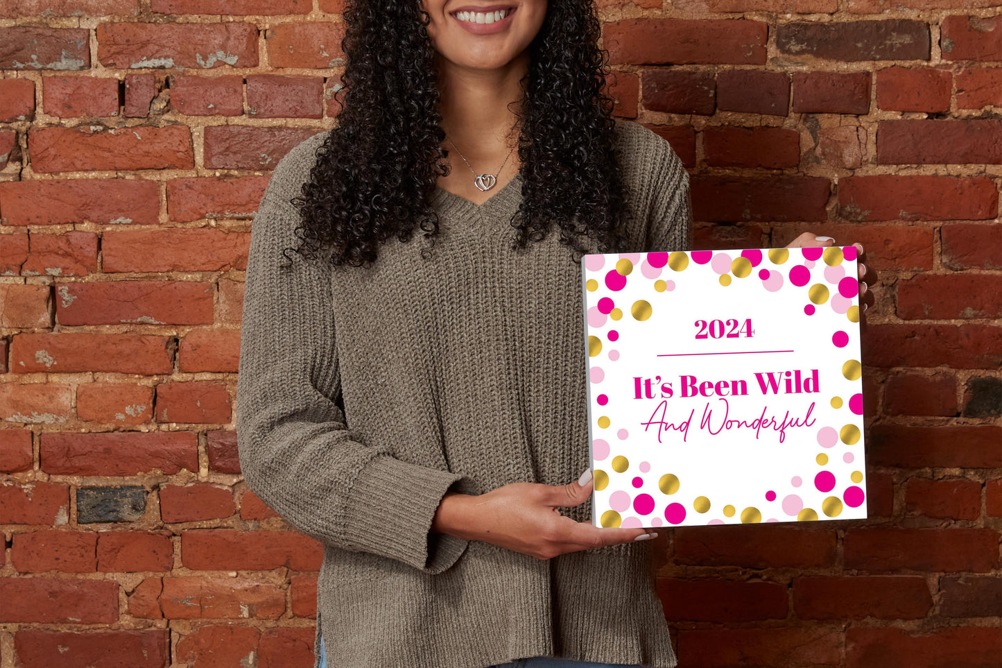 Graduation 2024 It's Been Wild Pink Confetti | 10x10