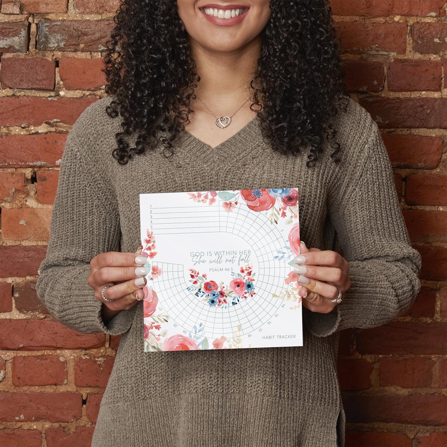 Mother's Day Tracker Floral She Will Not Fall | 8x8