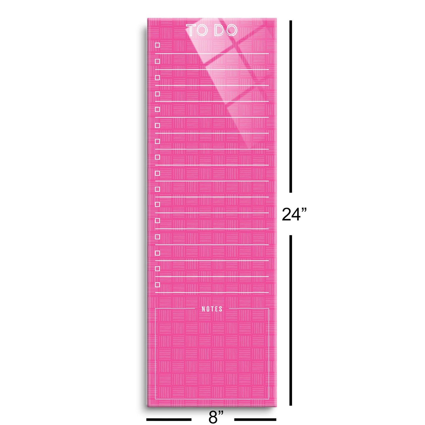Neon Pink To Do List | 8x24