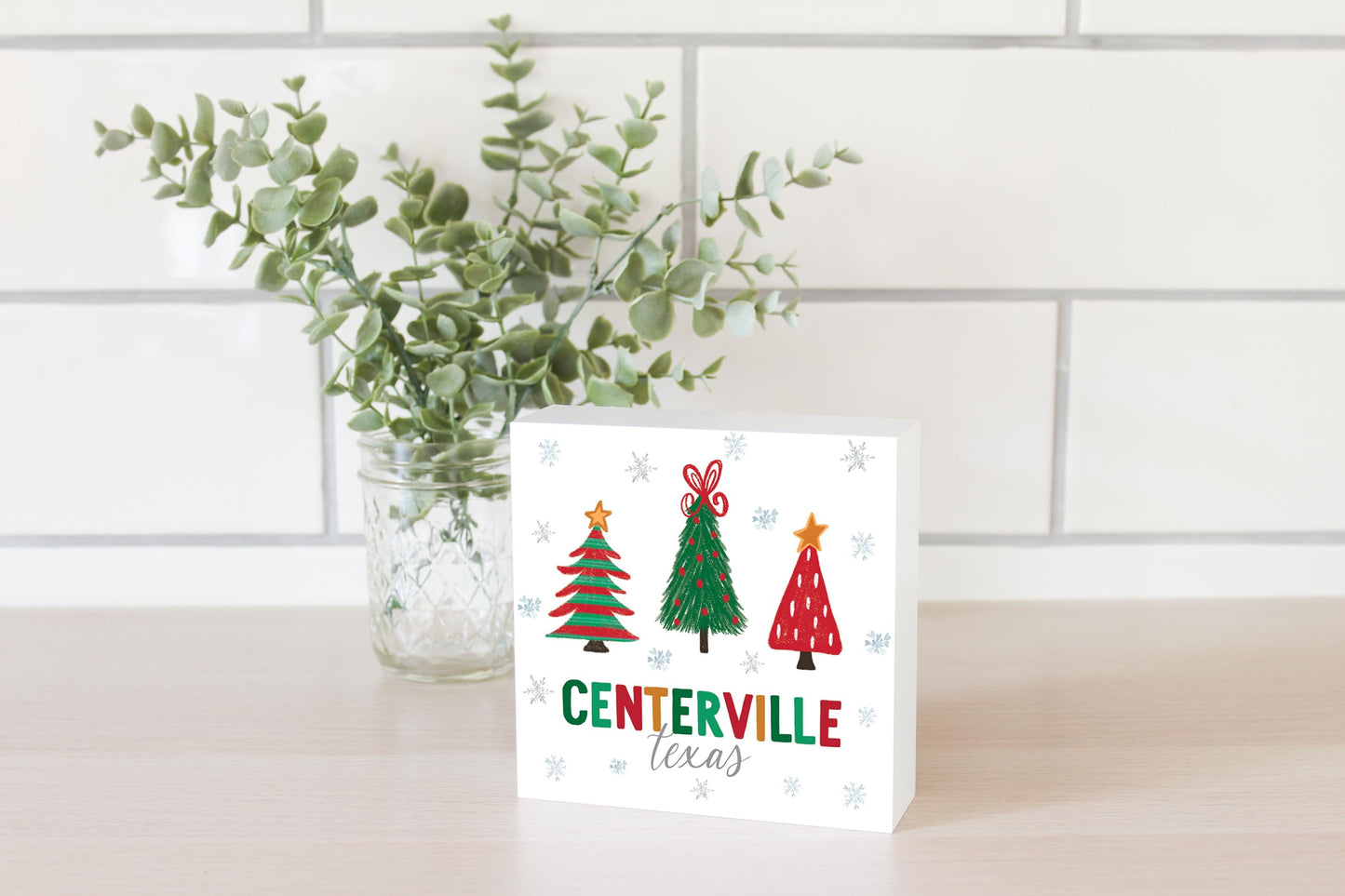 Whimsy Wonderland Love Local Box Sign 5x5 - Traditional