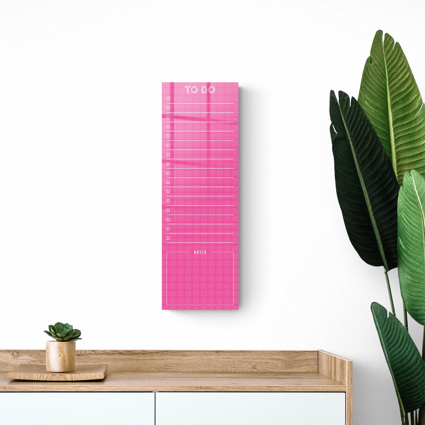 Neon Pink To Do List | 8x24