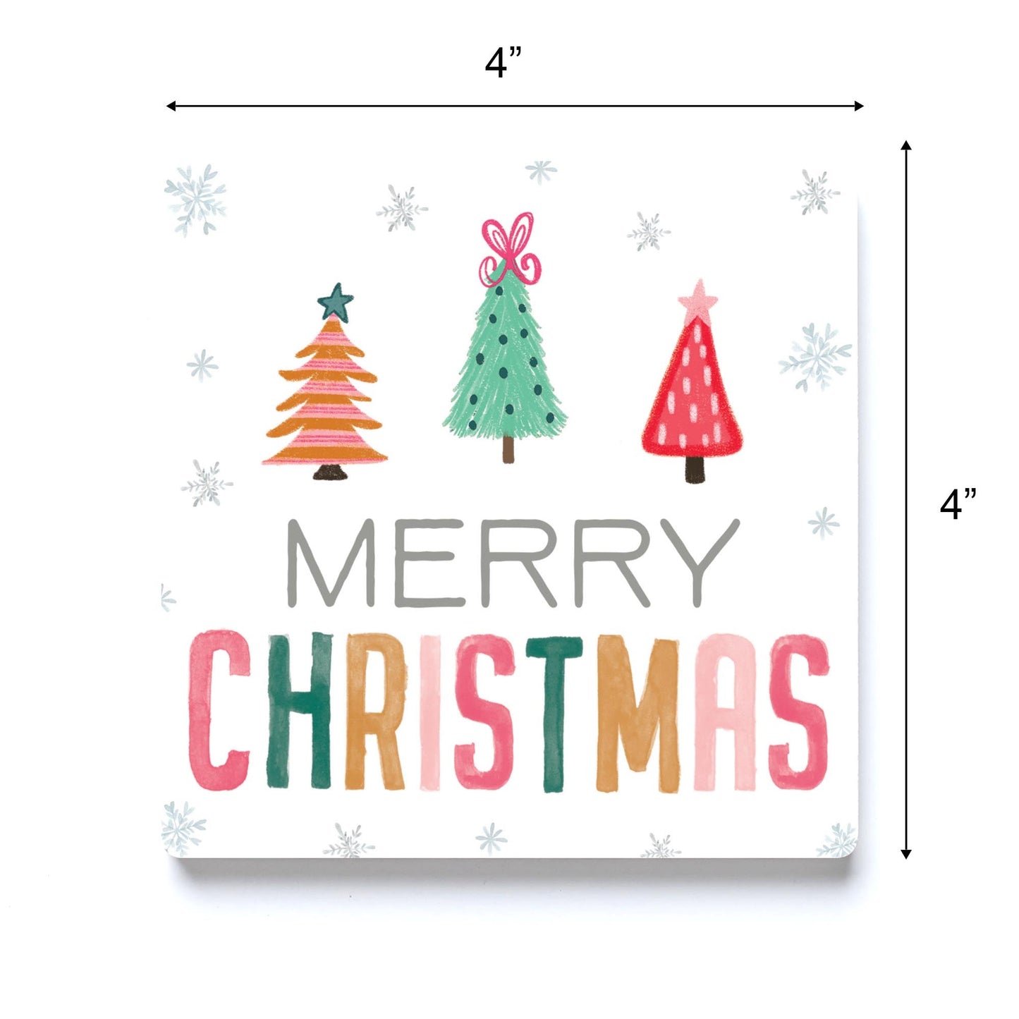 Clairmont & Co Whimsy Bright Merry Christmas 1 | 4x4