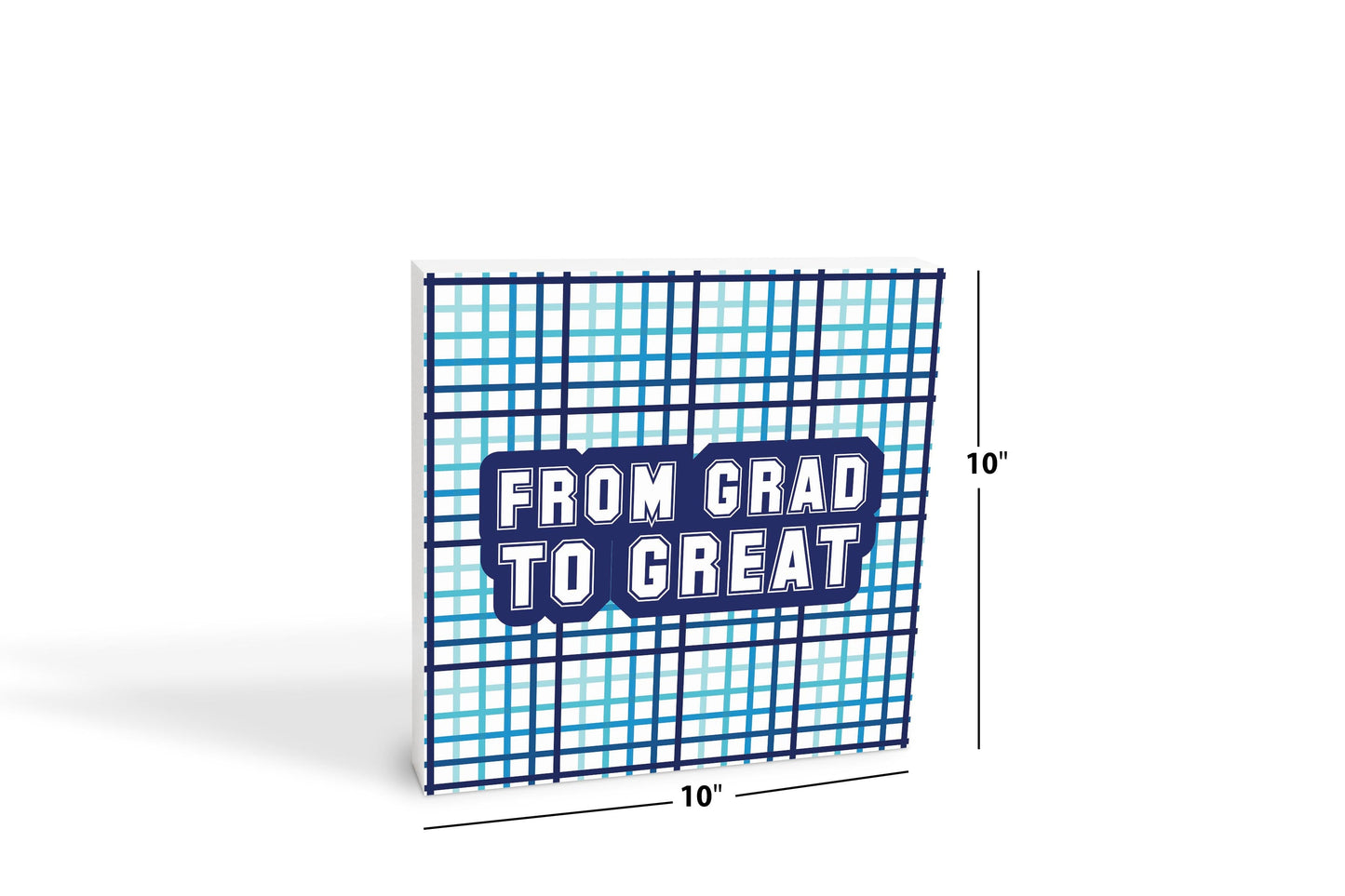 From Grad To Great Blue Grid | 10x10