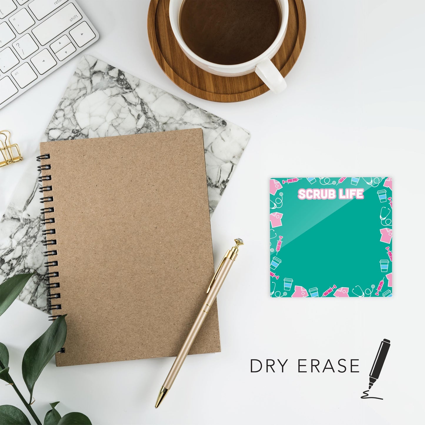 Clear Reminder-Scrub Life Icons Green | 4x4