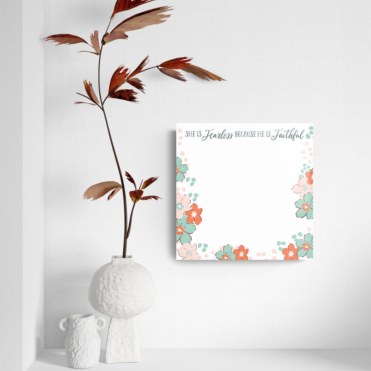 Clairmont & Co Faith She Is Fearless Notes | 8x8