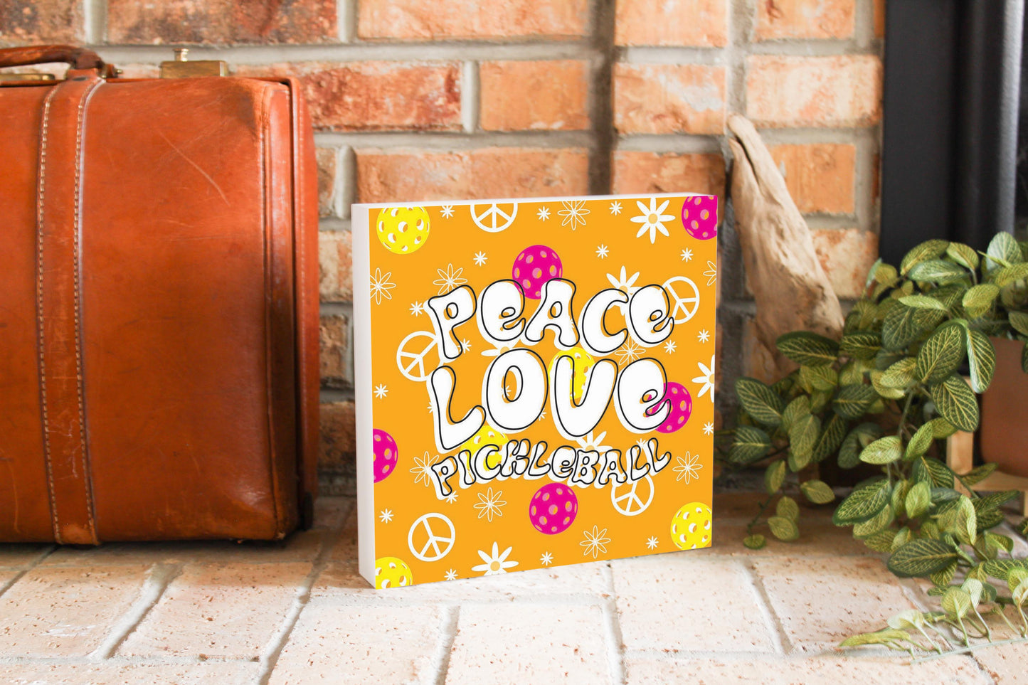 Neon Pickleball Peace Love Pickleball | 10x10