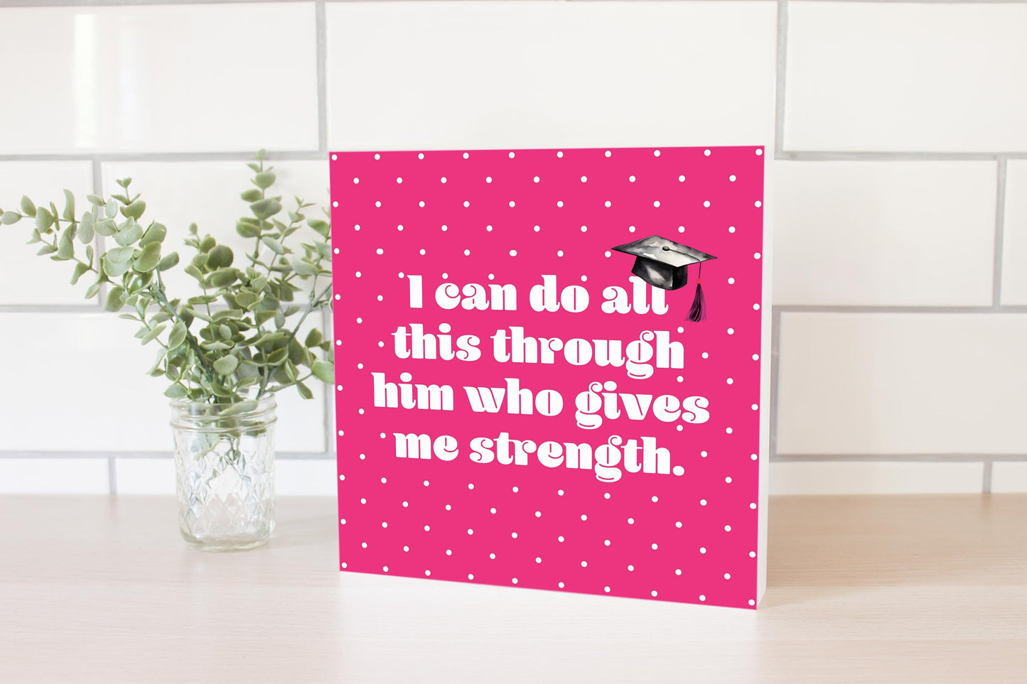 I Can Do All Pink Polka Dot | 10x10
