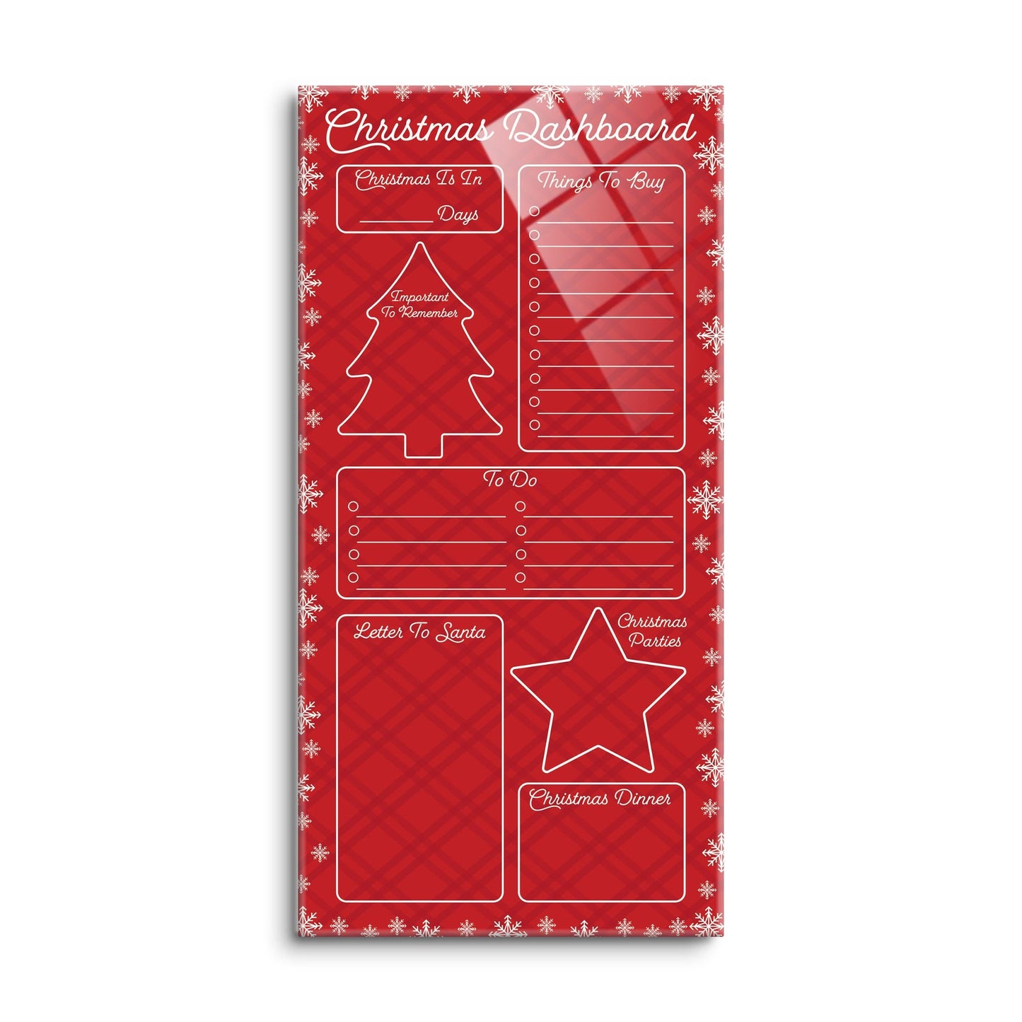 Classy Christmas Dashboard | 8x16