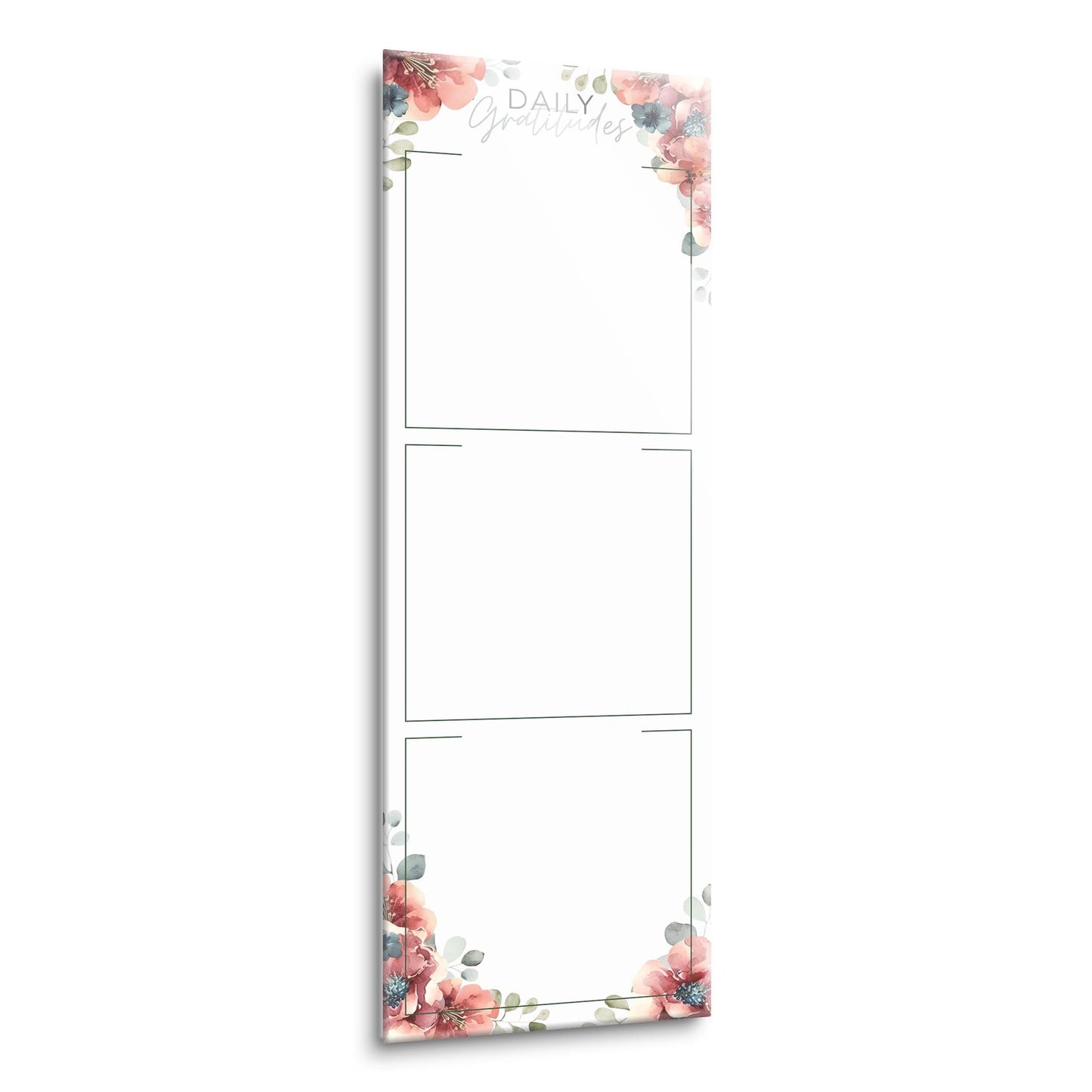 Floral Daily Gratitudes Message Board | 8x24