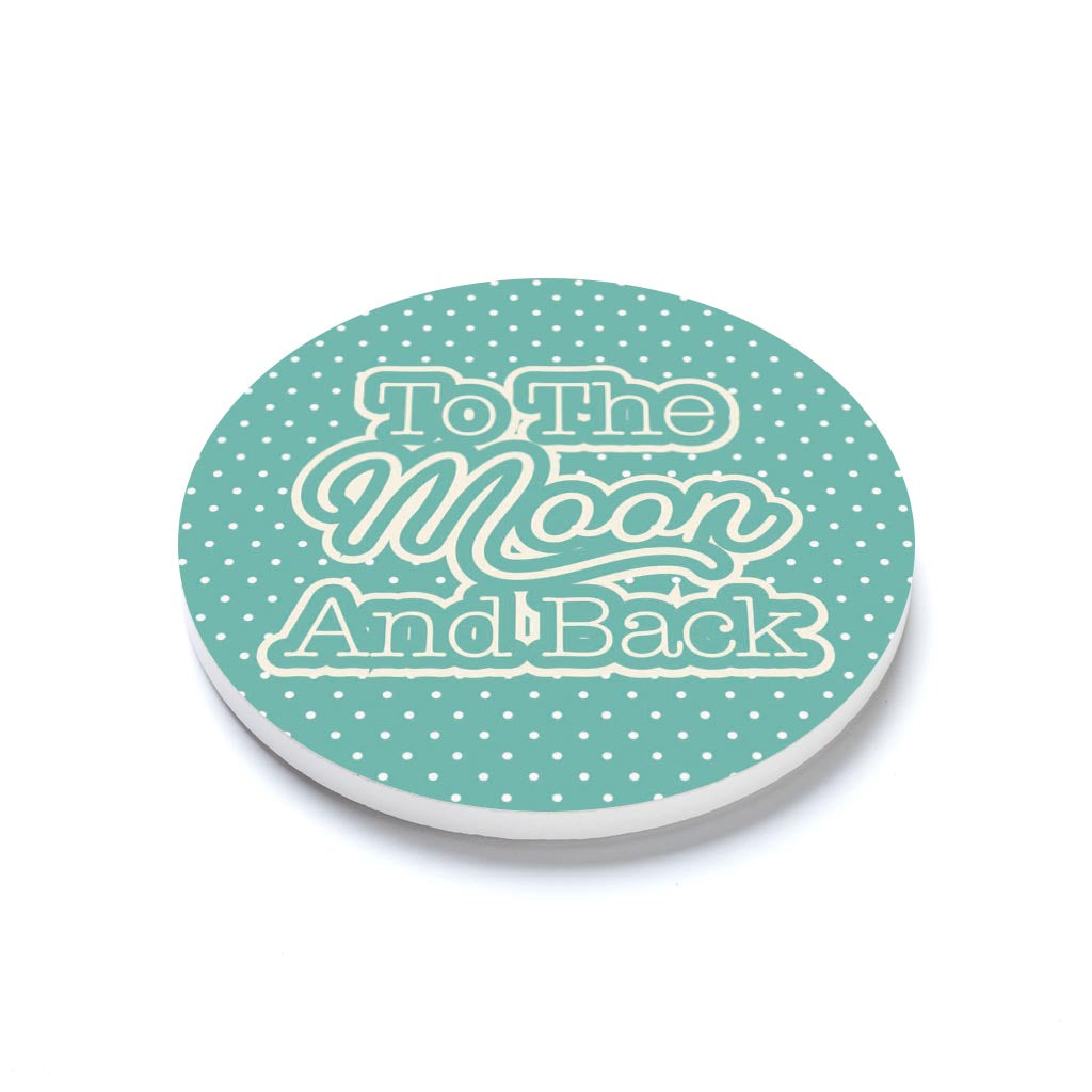 Valentine's Day To The Moon And Back Teal | 4x4