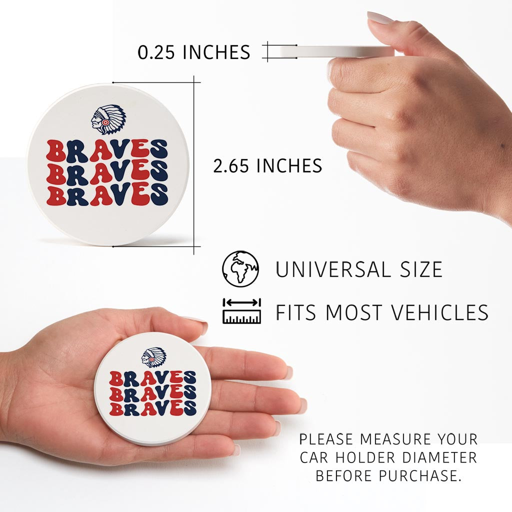 Clairmont & Co Game Day Wave Braves | 2.65x2.65
