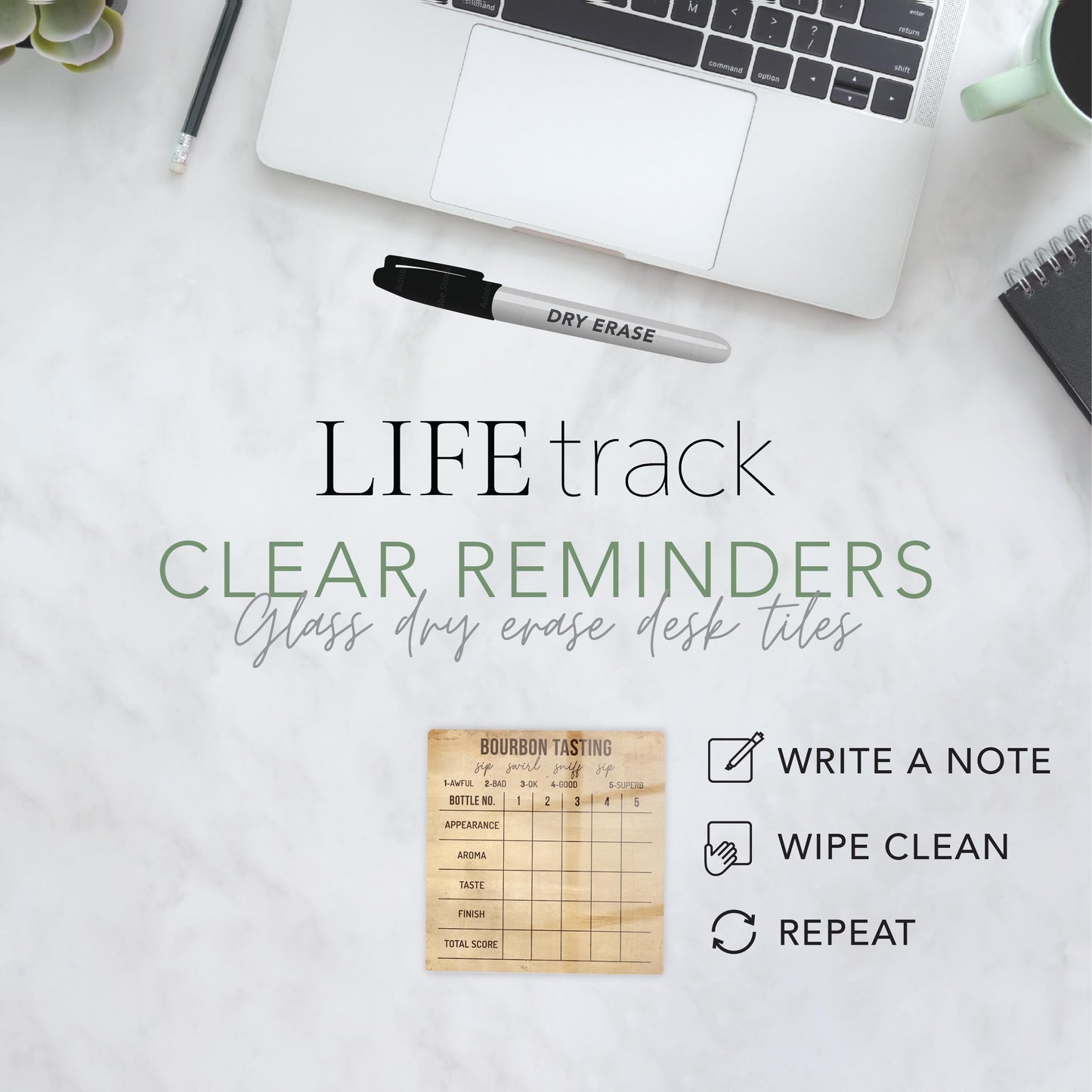 Bourbon Tasting Clear Reminder | 4x4
