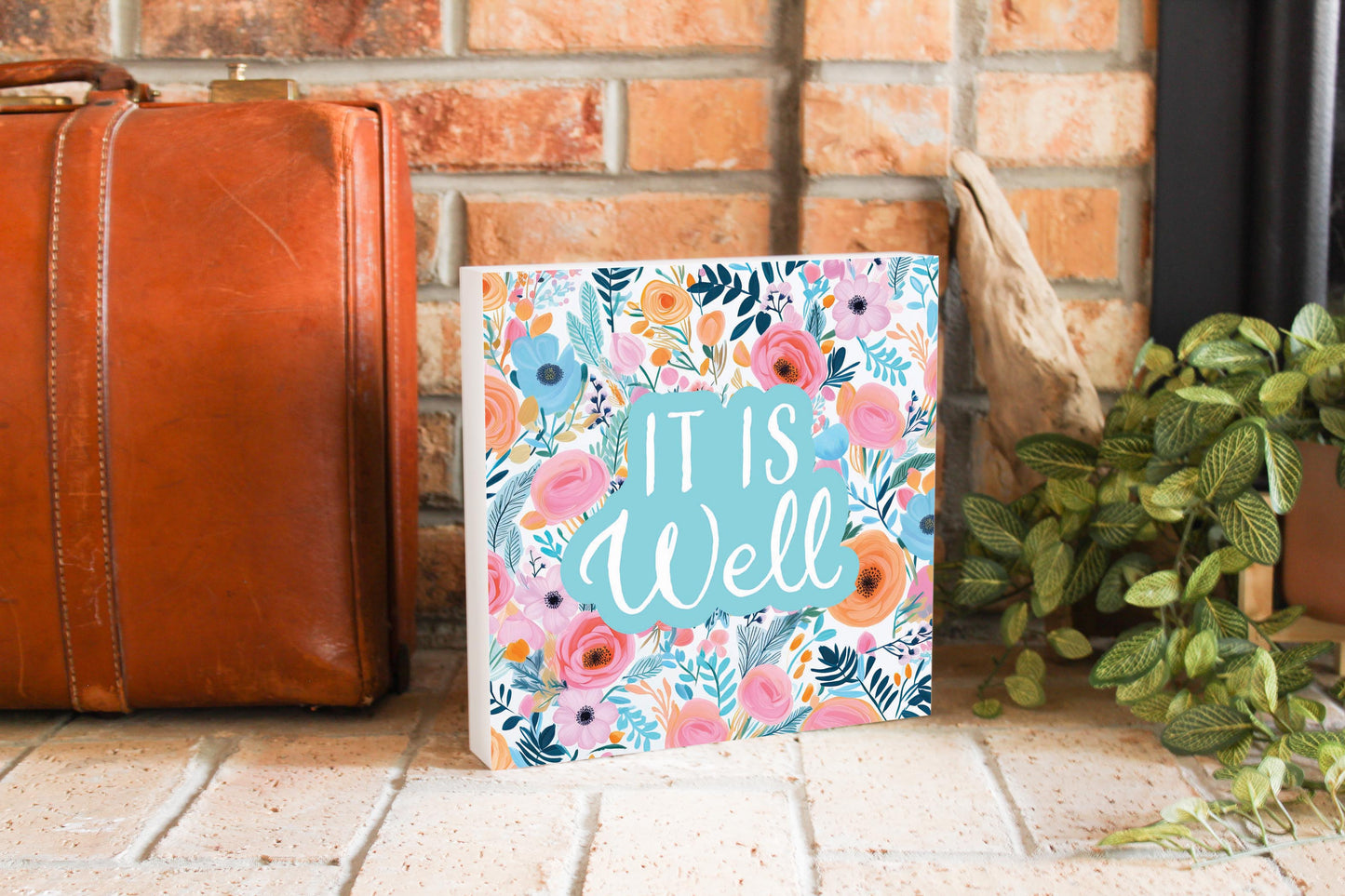 Spring Pastel It Is Well | 10x10