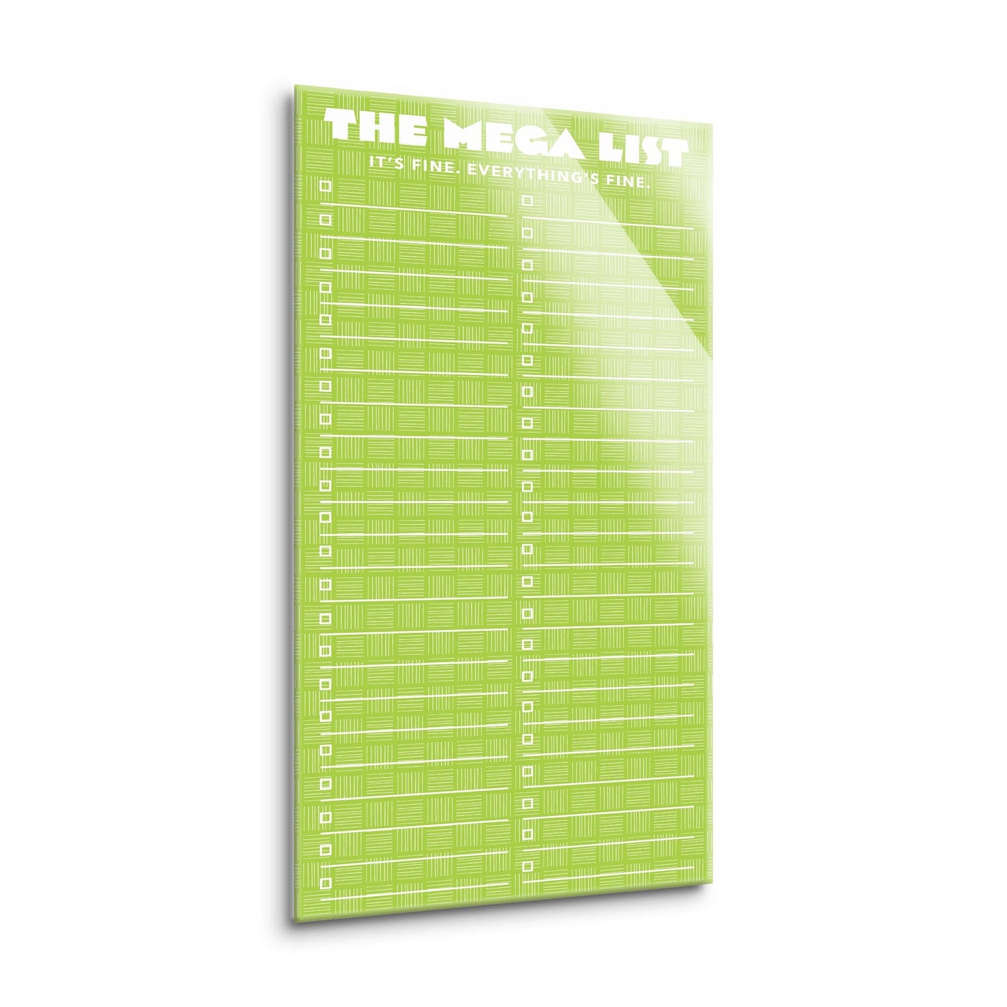 Neon Green Mega List | 8x16