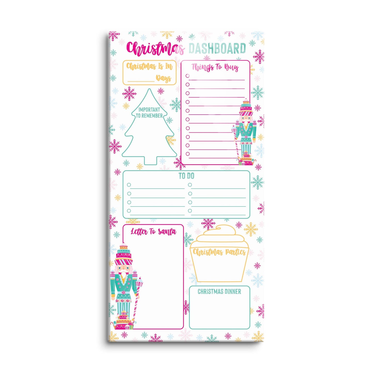 Pink Candyland Christmas Dashboard | 8x16