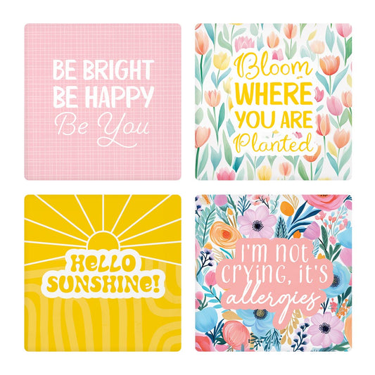 Spring Offset Square Coaster Set | 4x4