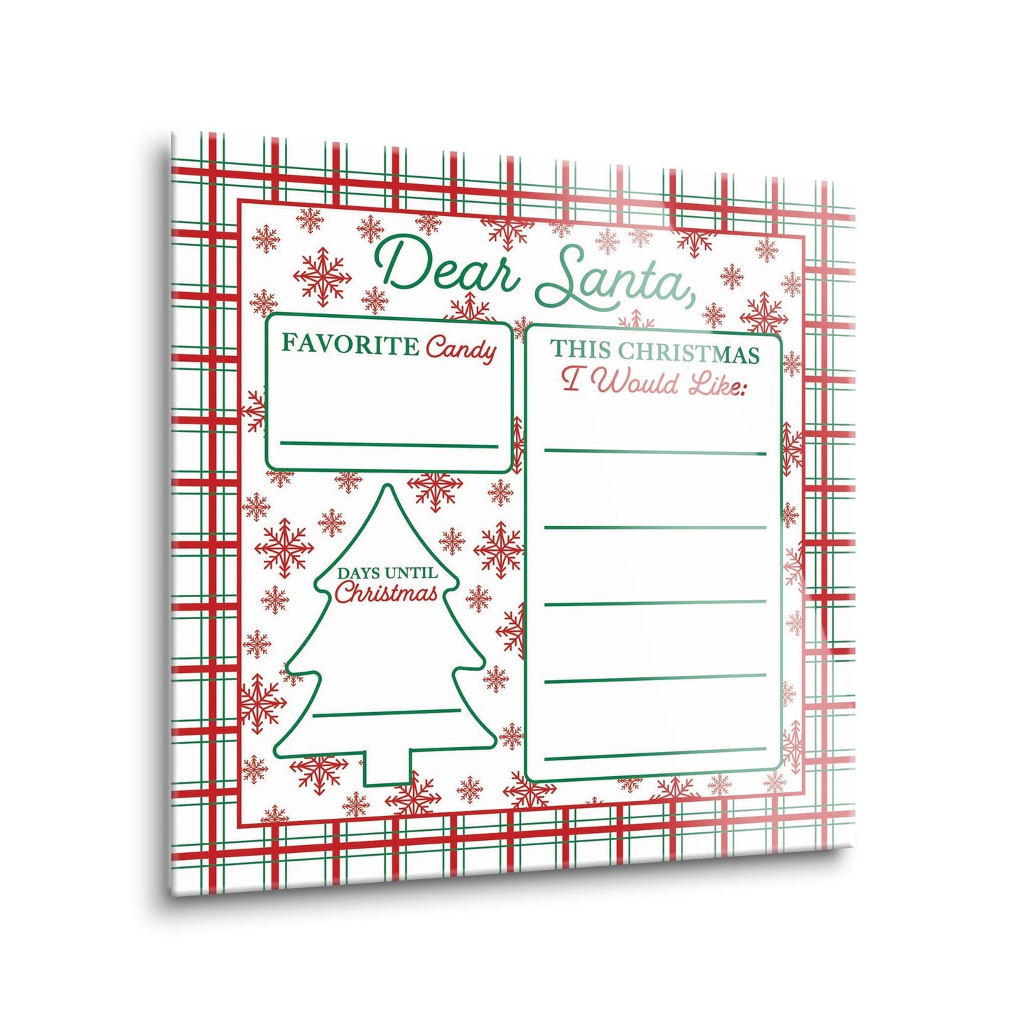 Classy Christmas Dear Santa | 12x12