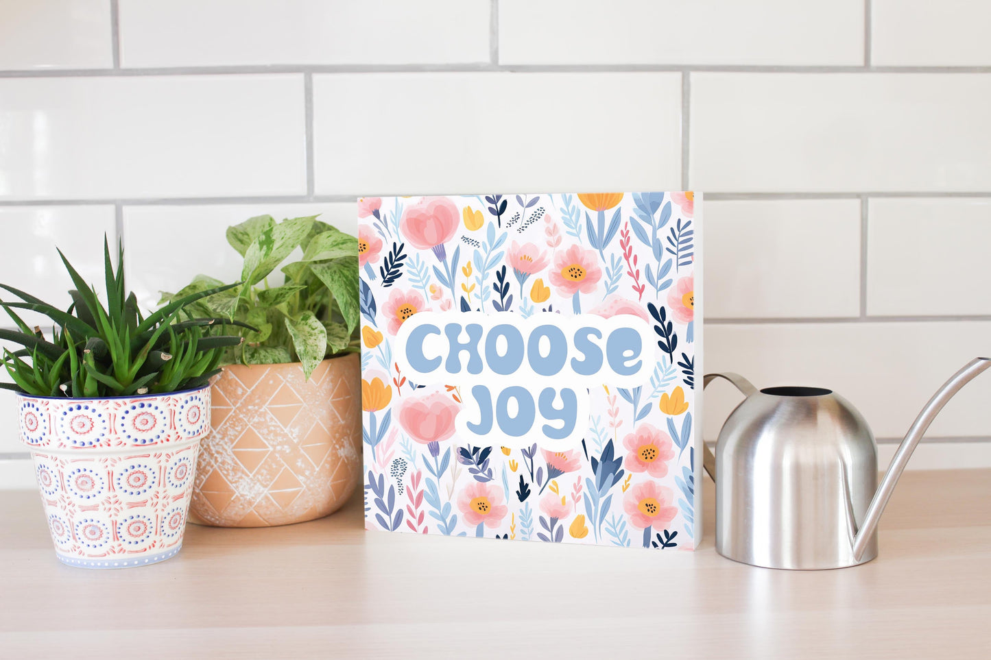 Floral Spring Choose Joy | 10x10