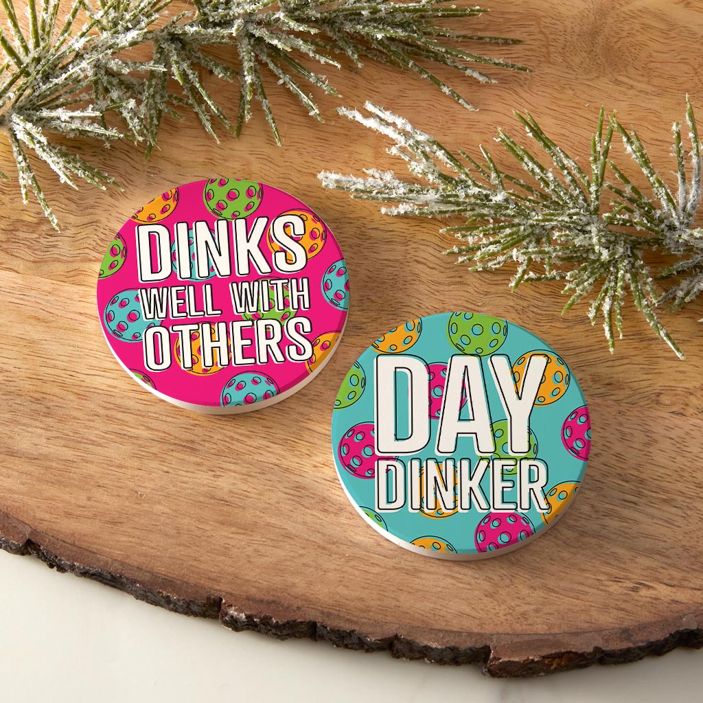 Neon Pickleball Dinks Well & Day Dinker | 2.65x2.65