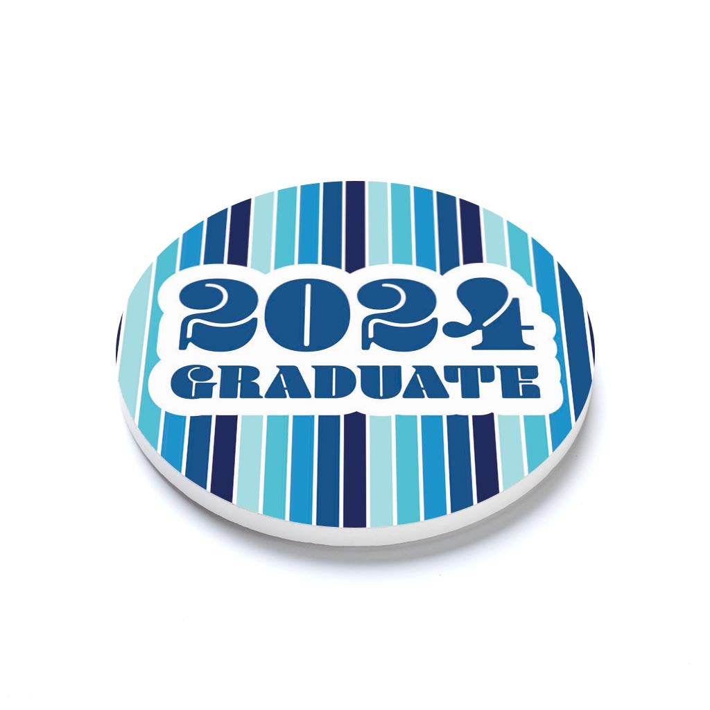 Graduation 2024 Graduate Navy Stripe | 4x4