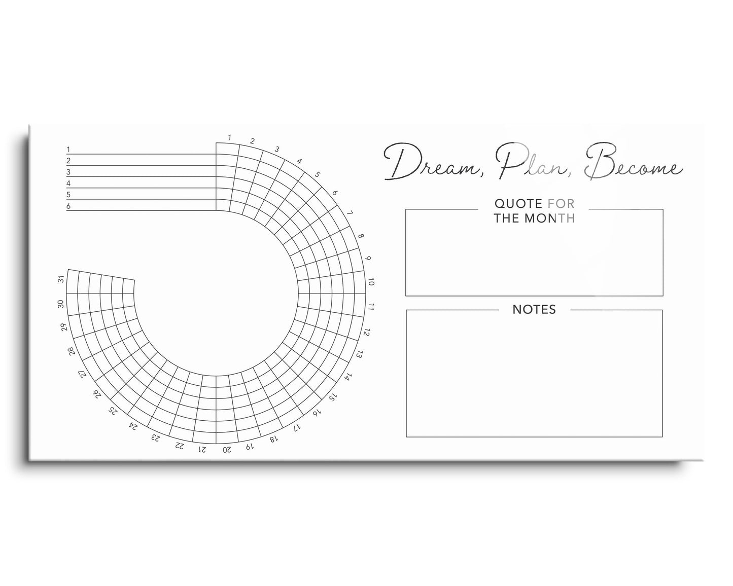 Minimalistic White Dream Plan Become | 24x12