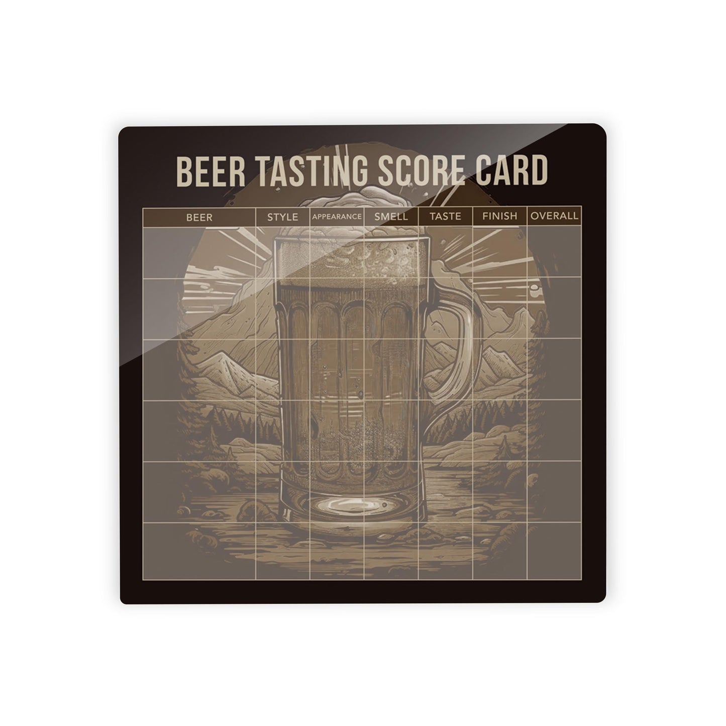 Beer Tasting Score Card | 4x4