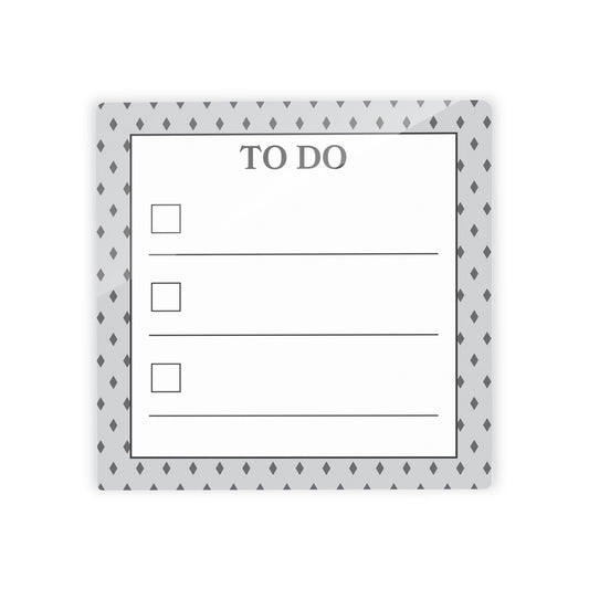 Black & White Pattern Notes Diamonds | 4x4