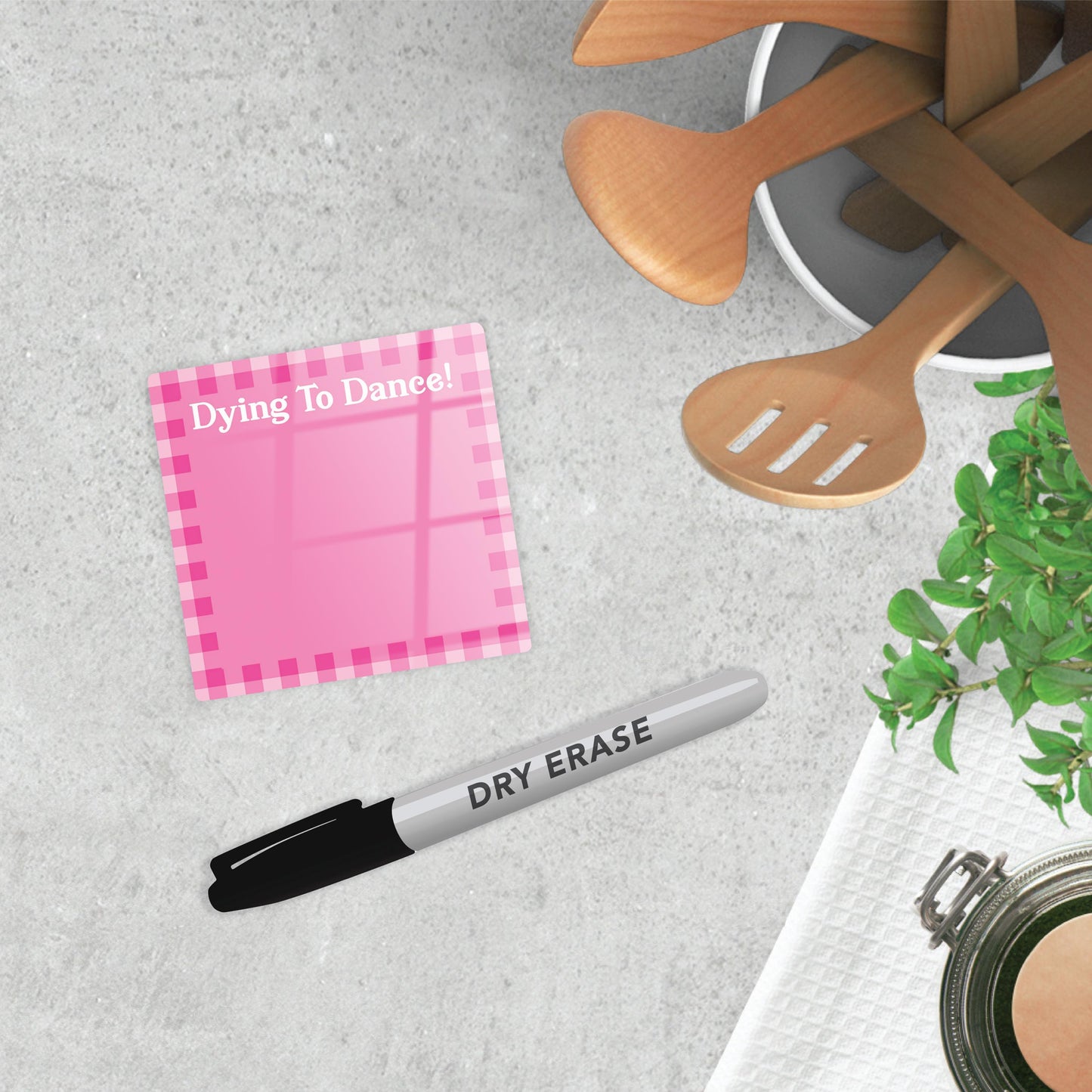 Pink Dream Checkered Dying to Dance | 4x4