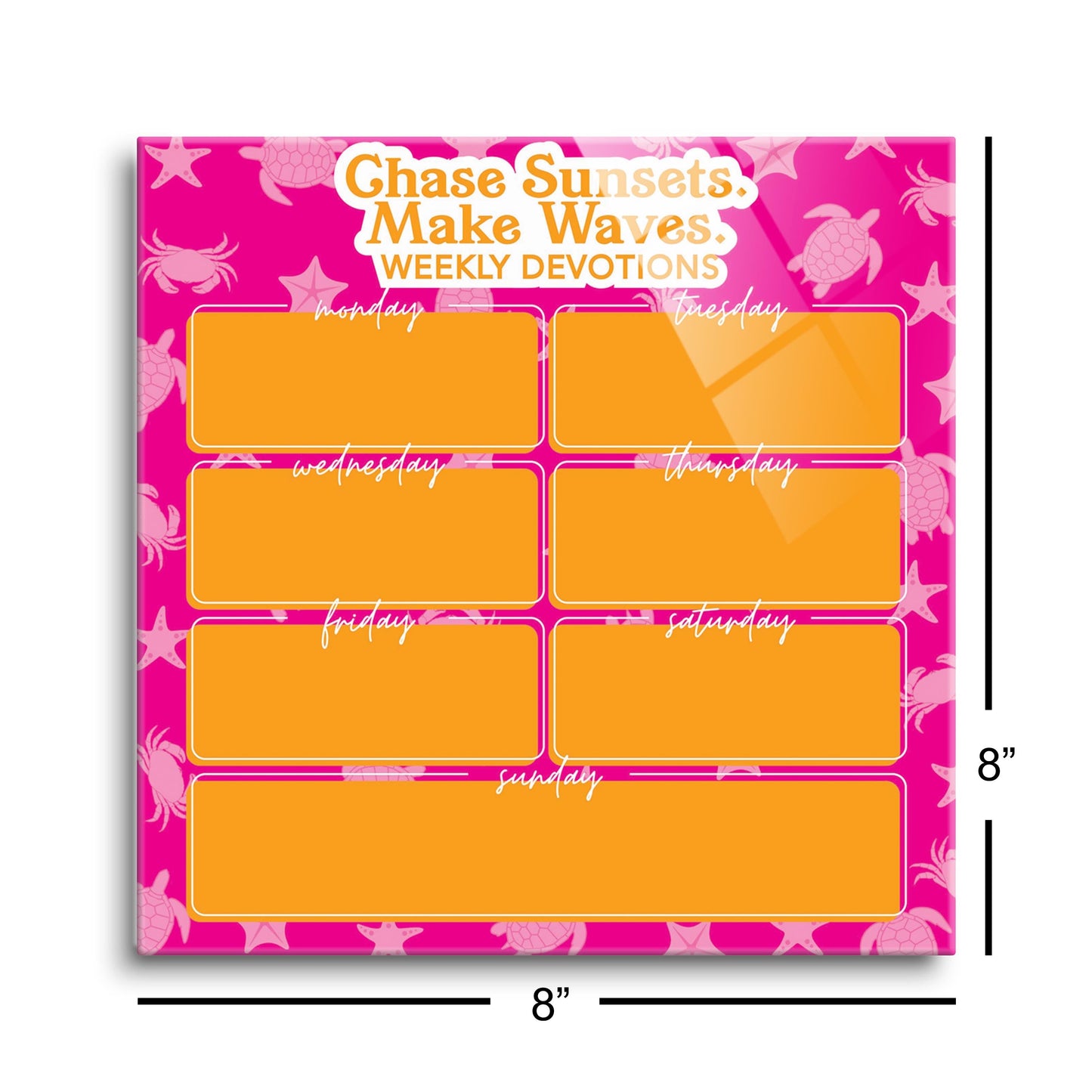 Coastal Chase Sunsets Make Waves Weekly Devotions | 8x8