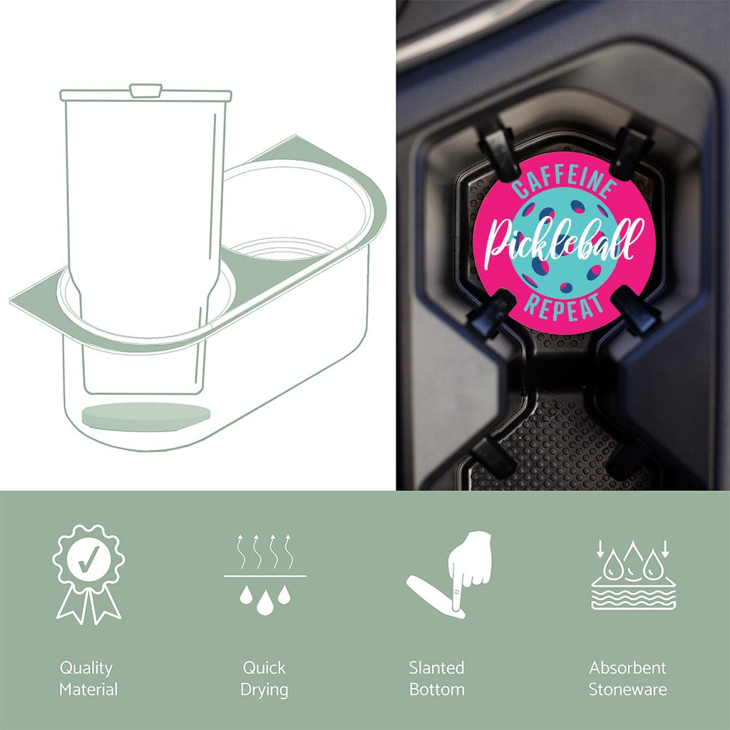 Neon Pickleball Caffeine Pickleball Repeat | 2.65x2.65