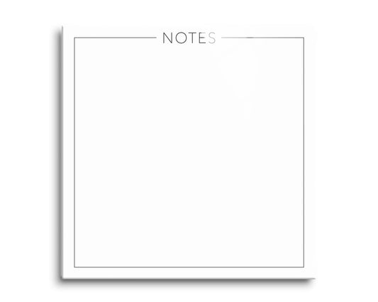 Minimalistic White Notes | 8x8