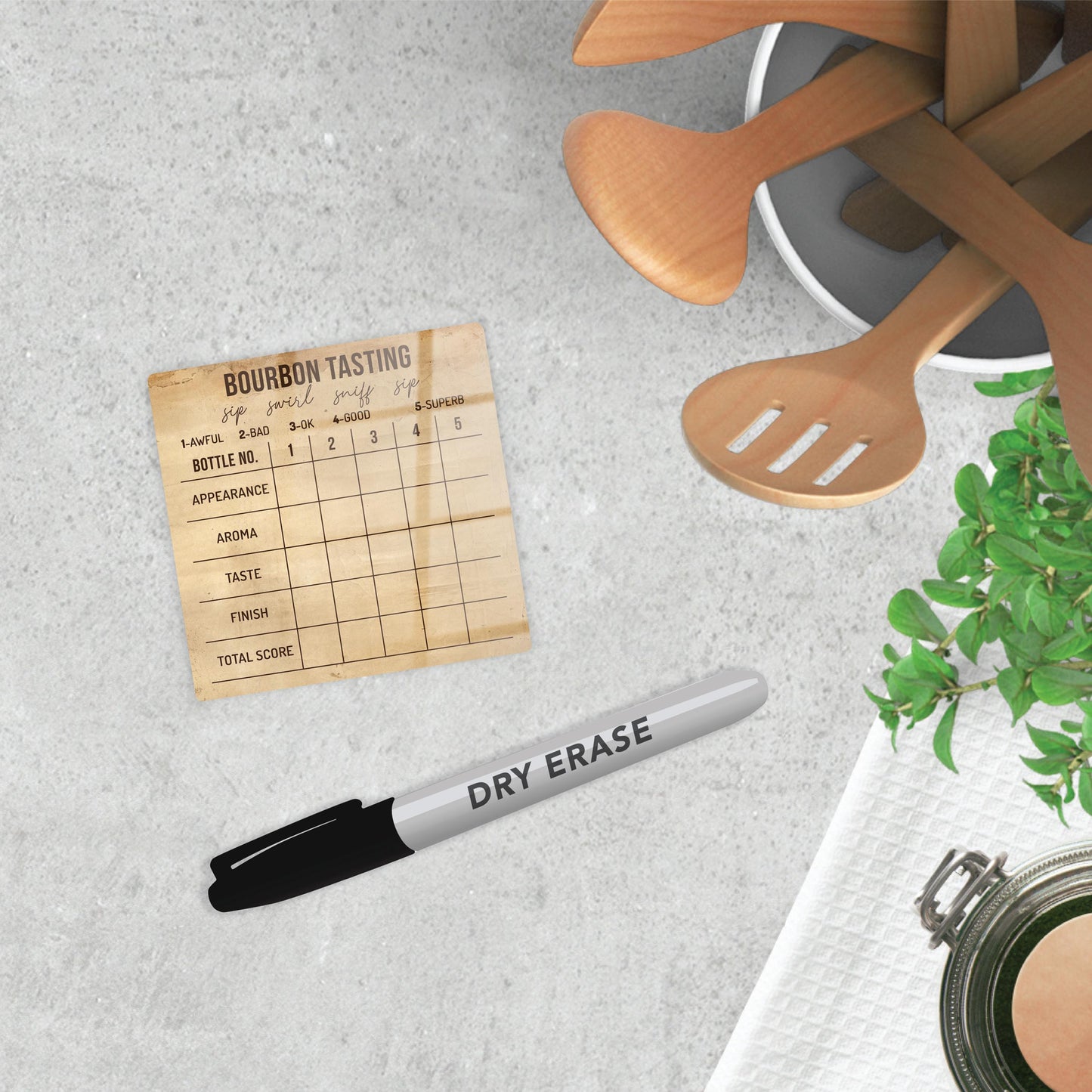 Bourbon Tasting Clear Reminder | 4x4