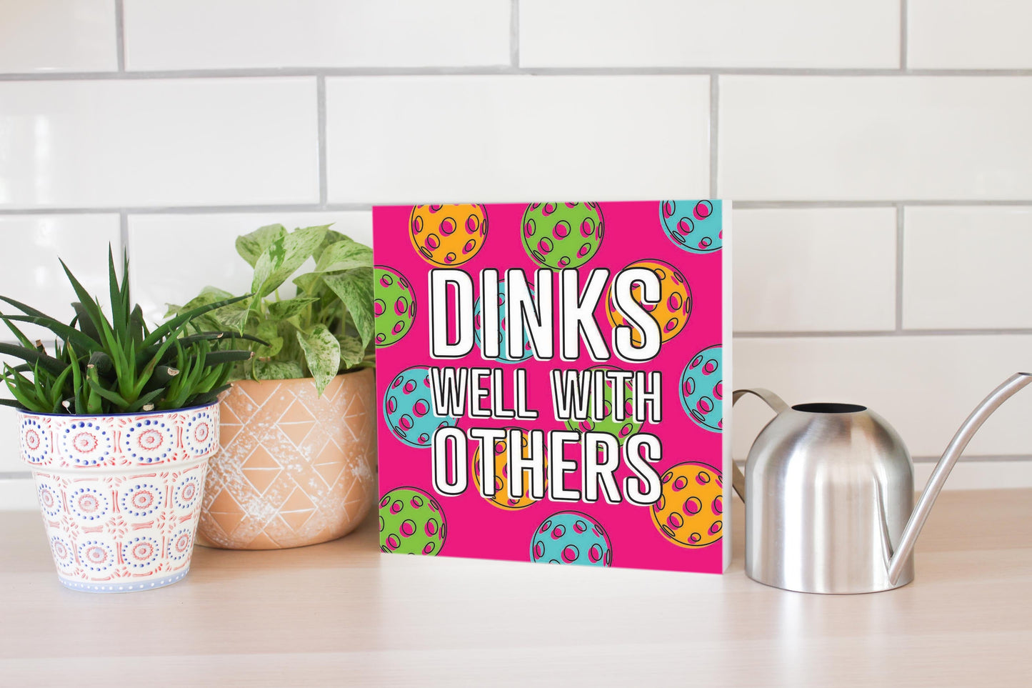 Neon Pickleball Dinks Well | 10x10