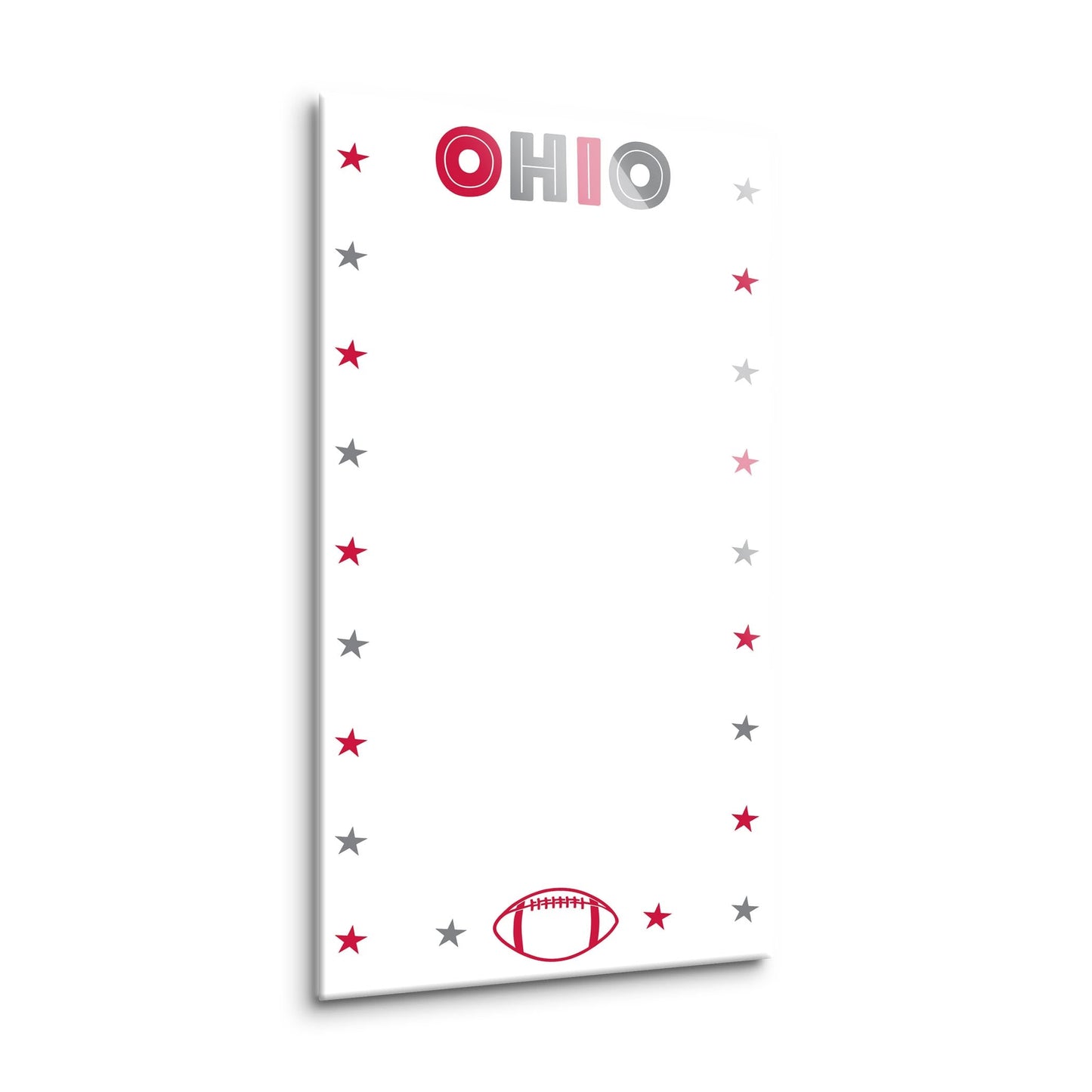 Clairmont & Co Game Day Stars Ohio Note Board | 8x16