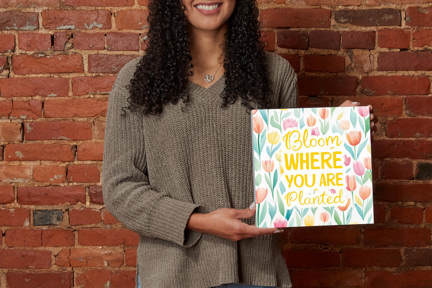 Spring Pastel Bloom Where You Are Planted | 10x10