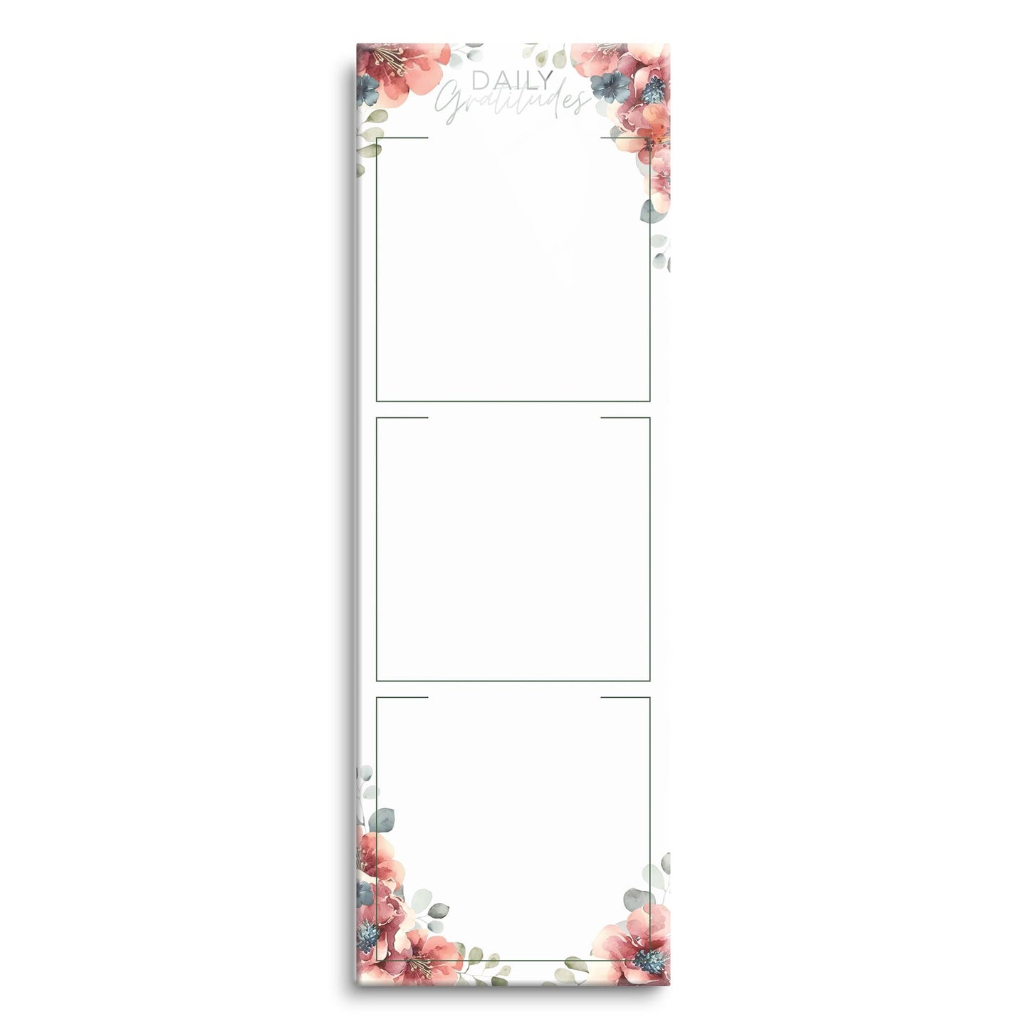 Floral Daily Gratitudes Message Board | 8x24