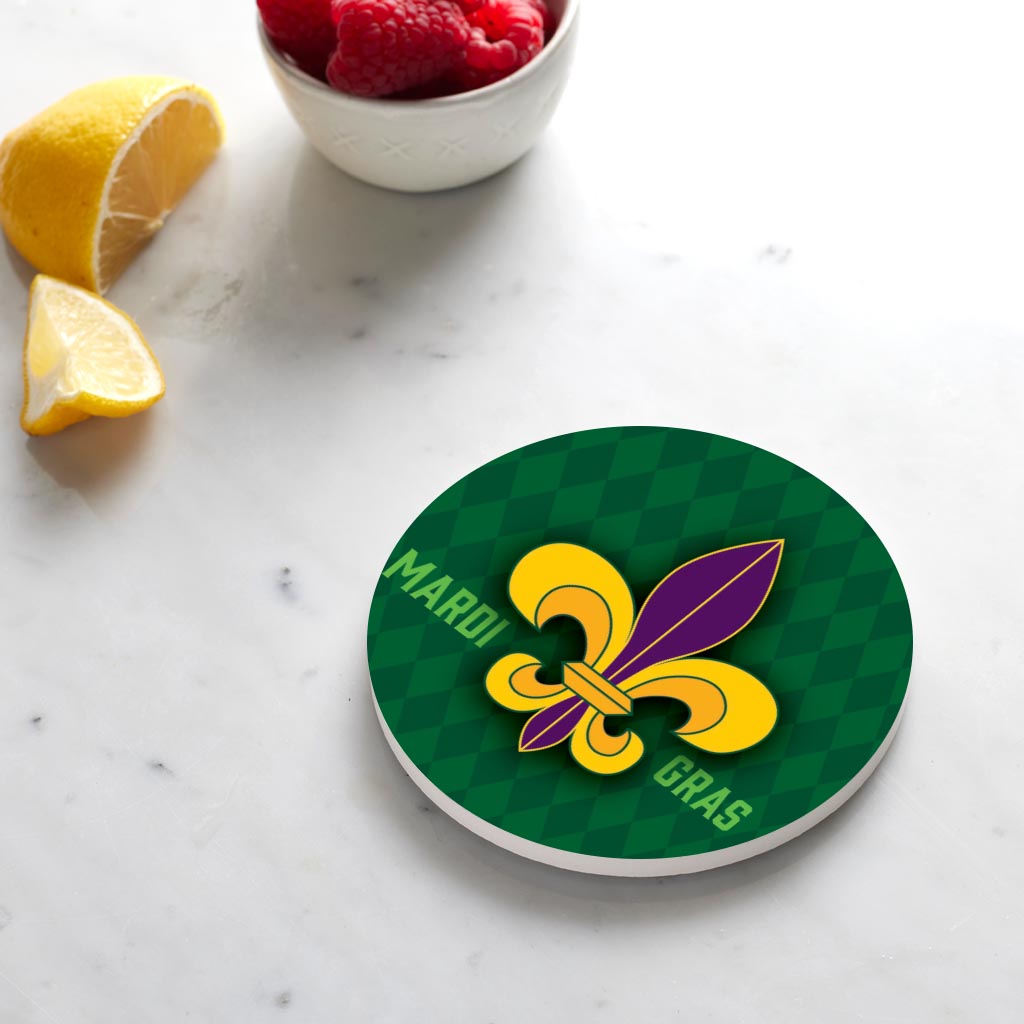 Mardi Gras Fleur De Lis | 4x4