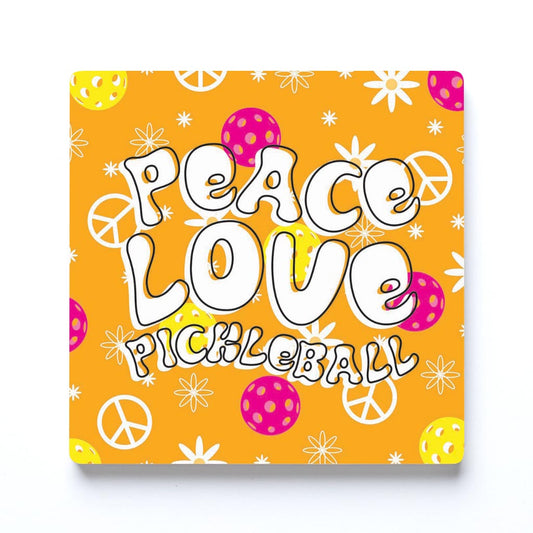 Neon Pickleball Peace Love Pickleball | 4x4