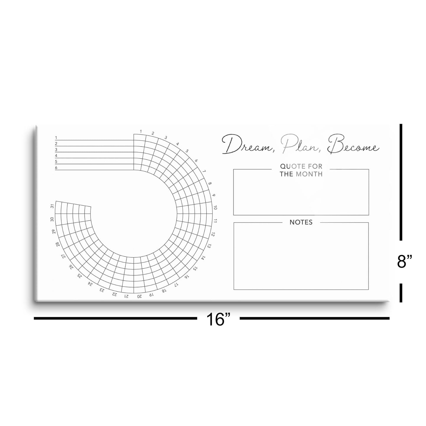 Minimalistic White Dream Plan Become | 16x8