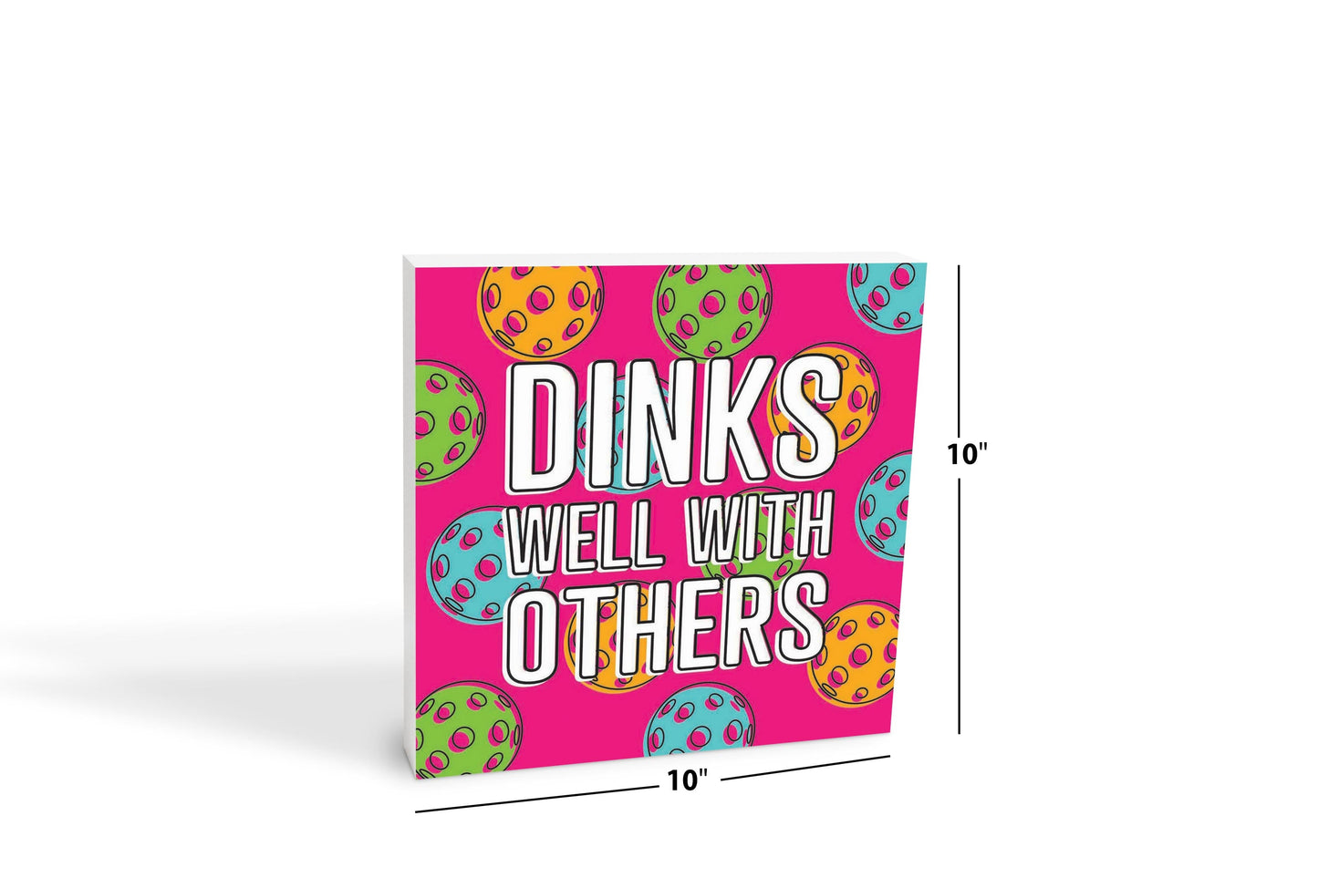 Neon Pickleball Dinks Well | 10x10