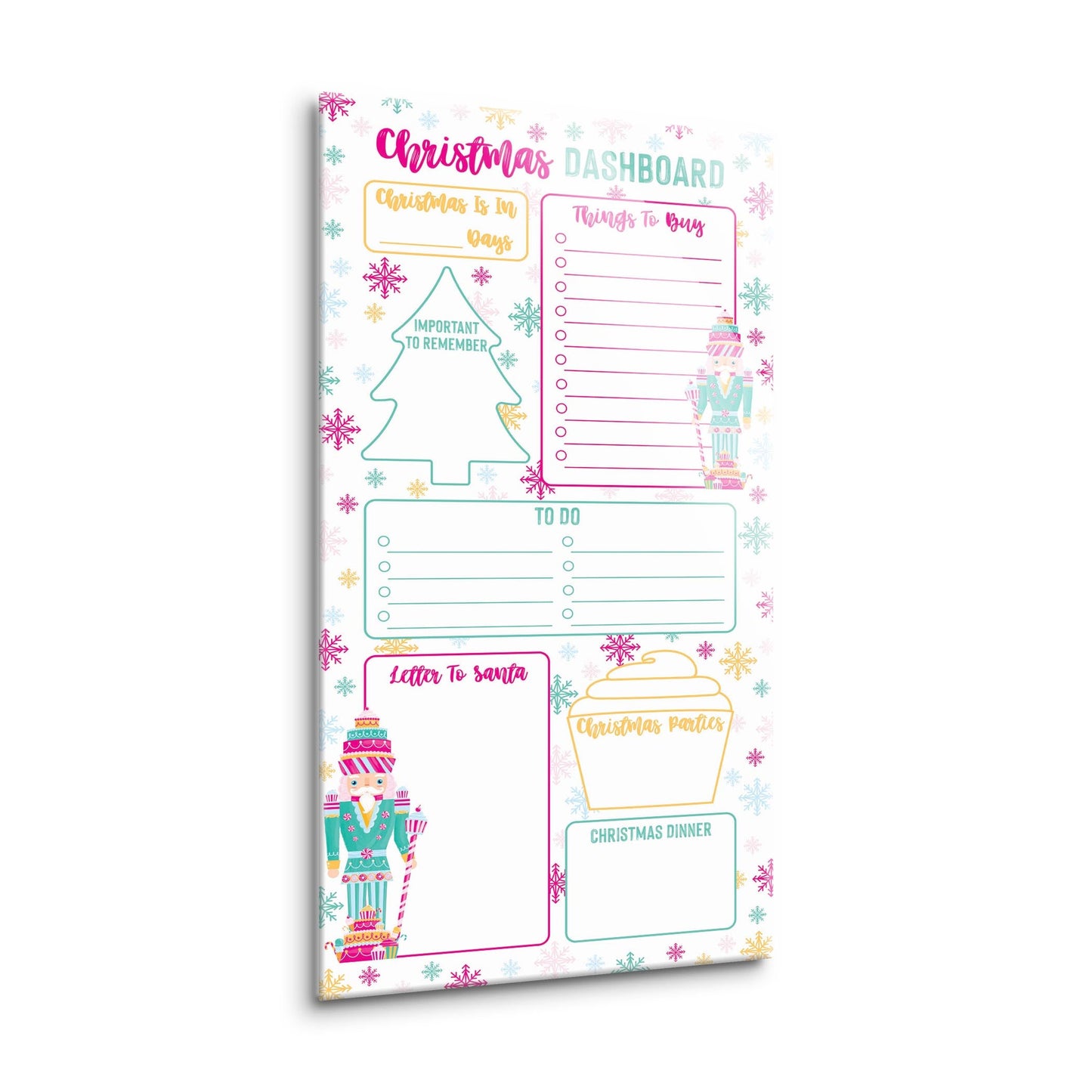 Pink Candyland Christmas Dashboard | 8x16