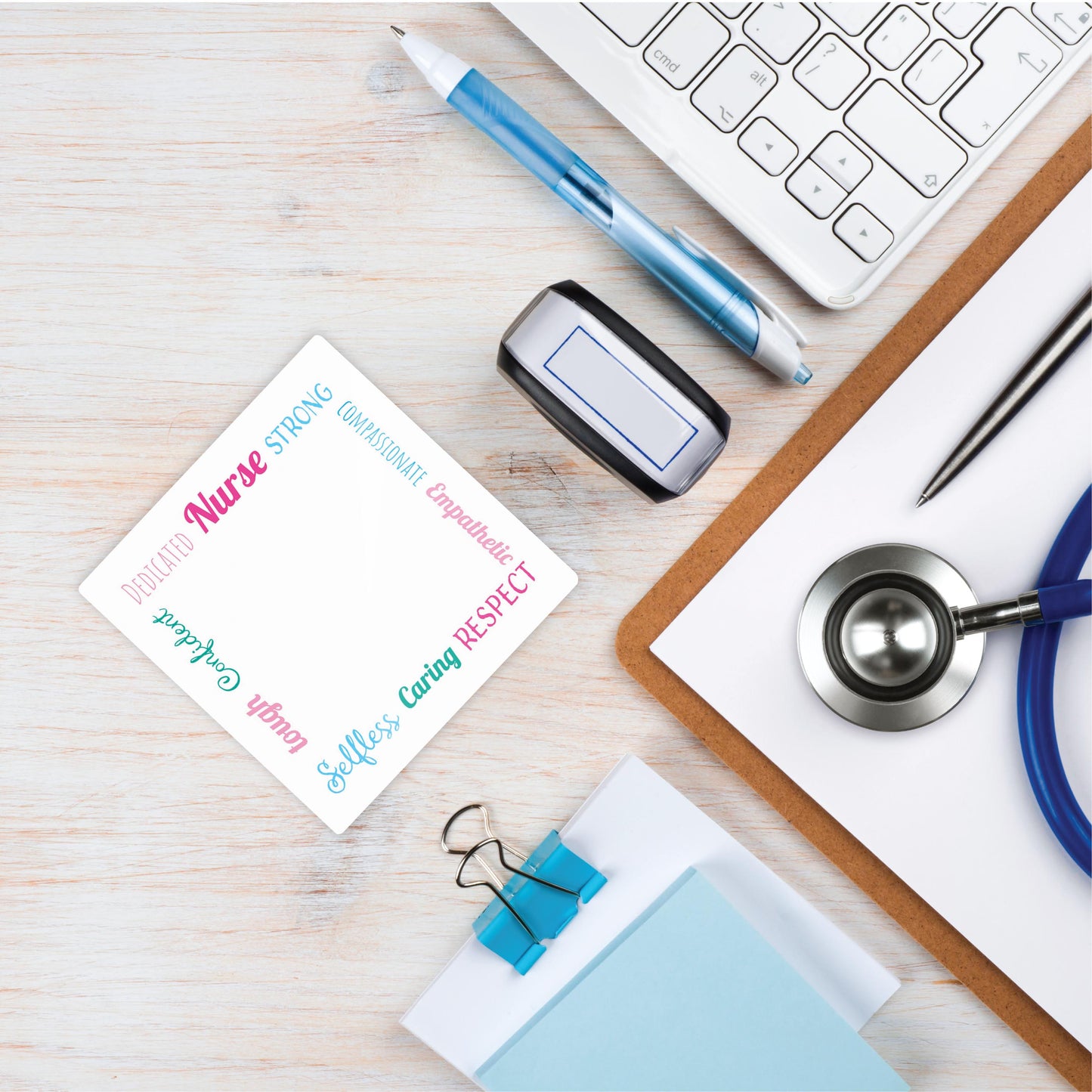 Colorful Nurse Words | 4x4