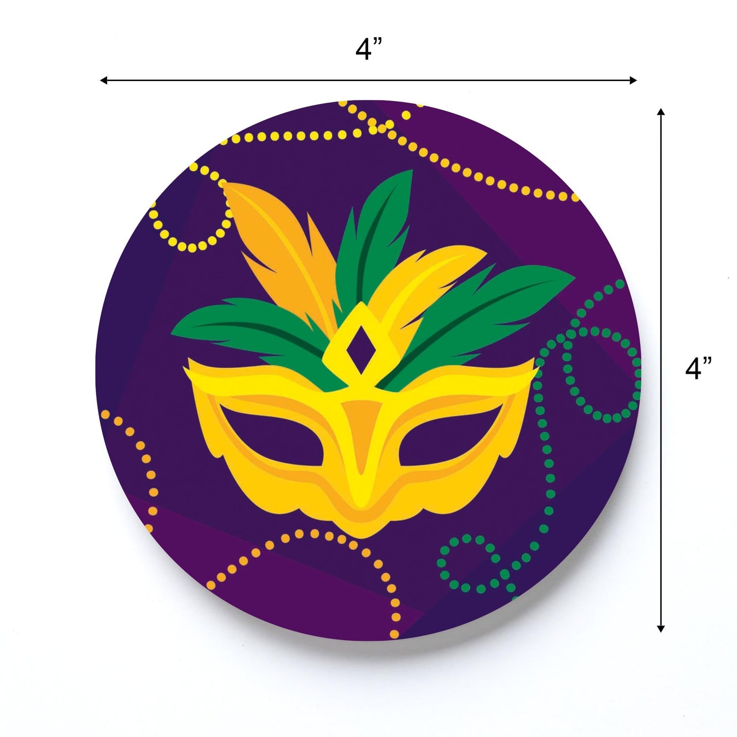 Mardi Gras Mask & Beads | 4x4