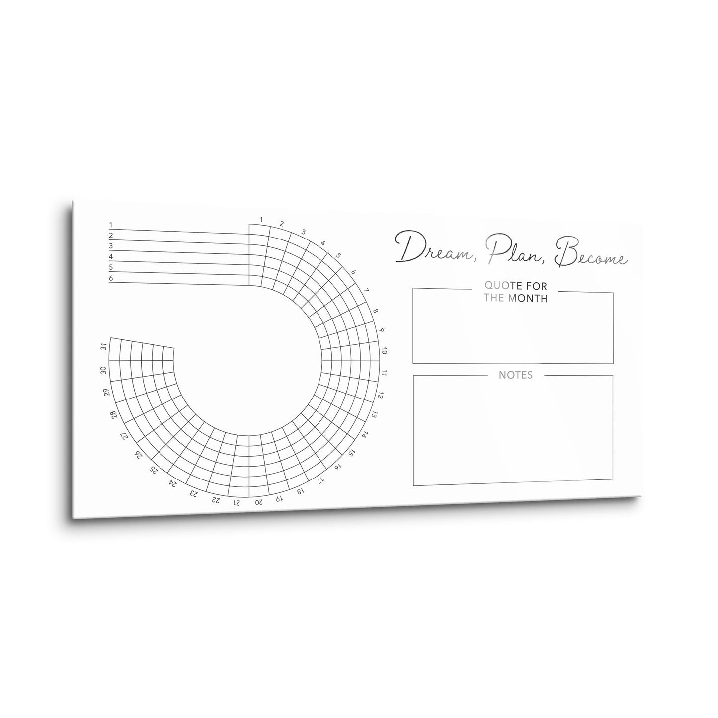 Minimalistic White Dream Plan Become | 16x8