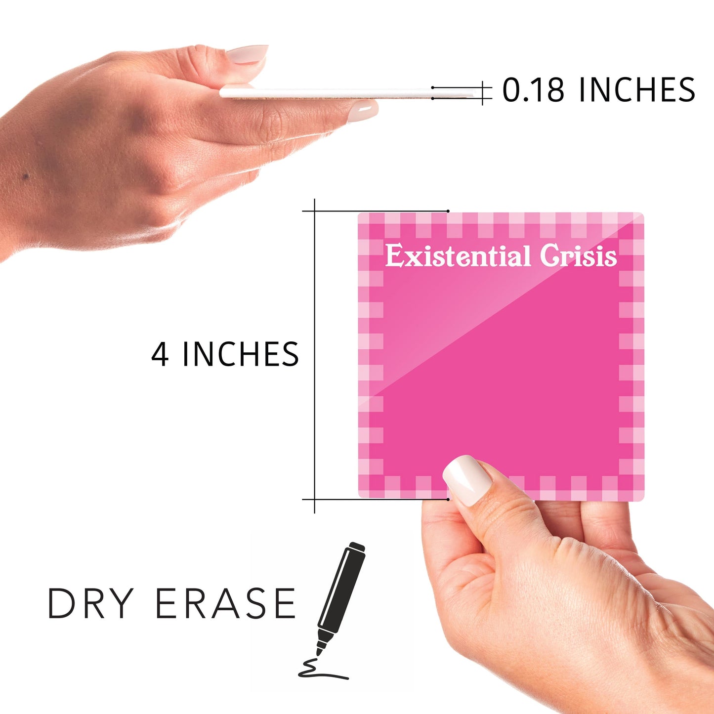 Pink Dream Checkered Existential Crisis | 4x4